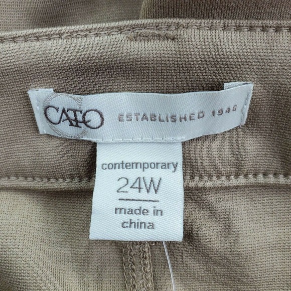 CC - Cato Skinny Dress Pants Trousers Women 24W Tan Beige Contemporary NWT - Picture 4 of 8